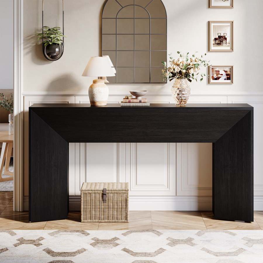 63-Inch  Entryway Console Table，Modern Sofa Table Behind Couch